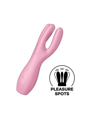 Кліторальний вібратор Satisfyer Threesome 3 Pink з 3 моторами та 12 режимами вібрації SO-SO6101 фото