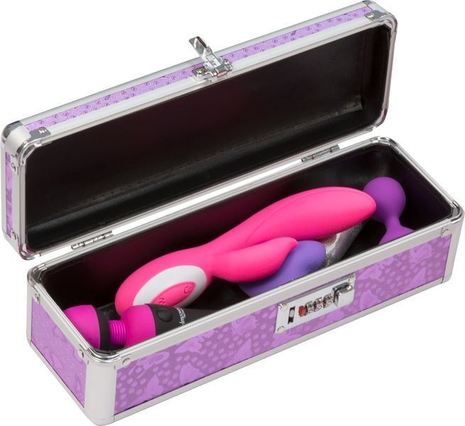 Кейс для зберігання секс-іграшок BMS Factory The Toy Chest з кодовим замком, водонепроникний, фіолетовий SO-SO5562 фото