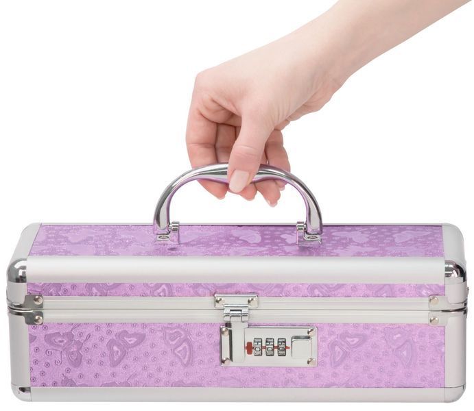 Кейс для зберігання секс-іграшок BMS Factory The Toy Chest з кодовим замком, водонепроникний, фіолетовий SO-SO5562 фото