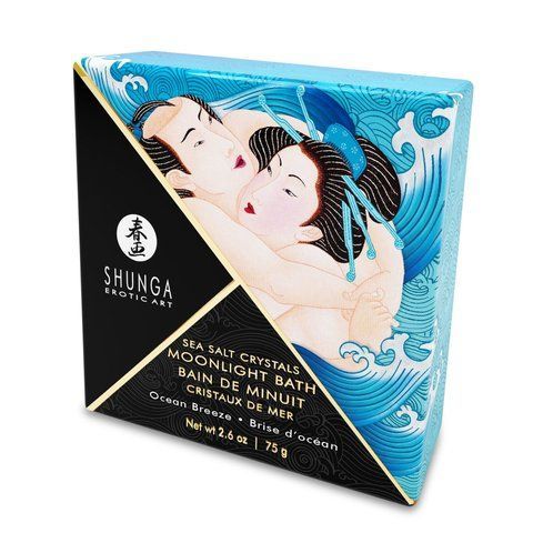 Сіль для ванни Shunga Moonlight Bath 75 г з ароматом океанського бризу та бульбашками шампанського SO-SO2540 фото