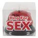 Настільний дзвінок "RING FOR SEX" бордовий - оригінальний подарунок для коханої людини, метал. B-ORI-772810 фото 3