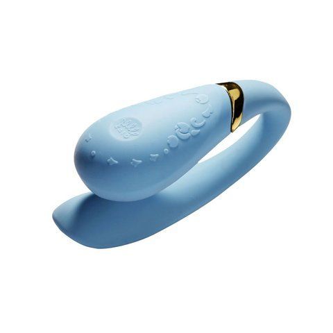 Смарт-вібратор для пар Zalo Fanfan Royal Blue з 2 моторами та 8 режимами вібрації SO-SO6668 фото