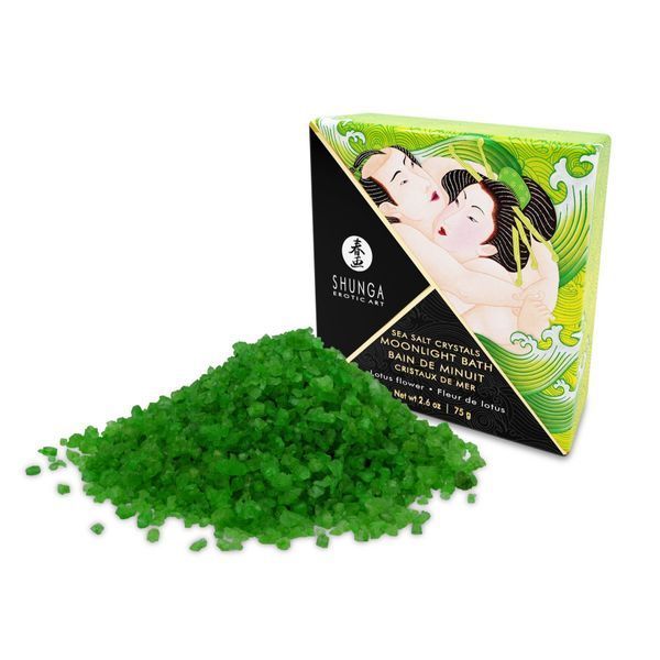 Сіль для ванни Shunga Moonlight Bath з ароматом лотоса, 75 г, натуральна сіль Мертвого моря SO-SO2542 фото