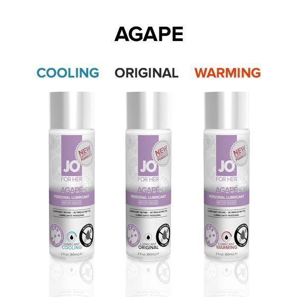 Смазка на водной основе JO AGAPE ORIGINAL 60 мл, без глицерина и парабенов, для деликатного скольжения SO-SO1685 фото