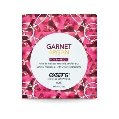 Пробник масажного масла Exsens Garnet Argan 3 мл - натуральне масло для еротичного масажу з гранатом та арганою SO-SO2382 фото