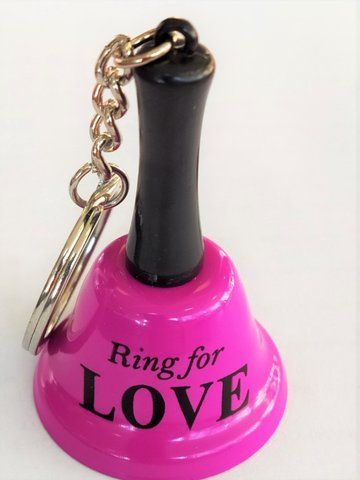Брелок-дзвіночок "Ring for Love" малиновий - подарунковий аксесуар для романтиків, веселе оформлення на свято B-KUS-000607-3 малиновые фото