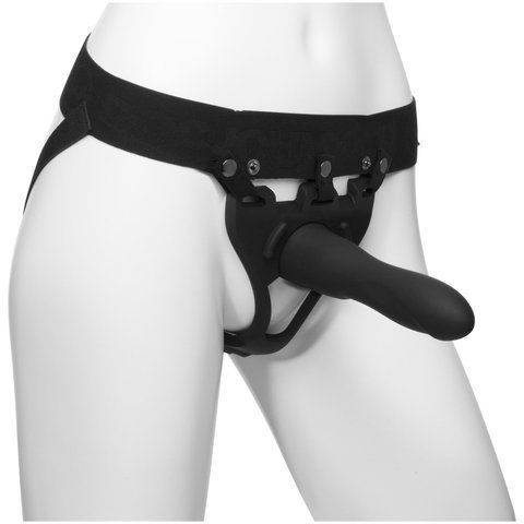 Страпон унисекс Doc Johnson Body Extensions Be Strong, полая насадка из силикона для анальной и вагинальной стимуляции SO-SO6058 фото