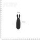 Міні-вібратор Adrien Lastic Pocket Vibe Rabbit Black з 10 режимами вібрації та вушками для кліторної стимуляції SO-AD33499 фото 2