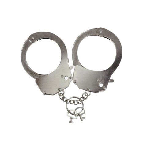 Металеві наручники Adrien Lastic Handcuffs для еротичних ігор, сріблясті SO-AD30400 фото