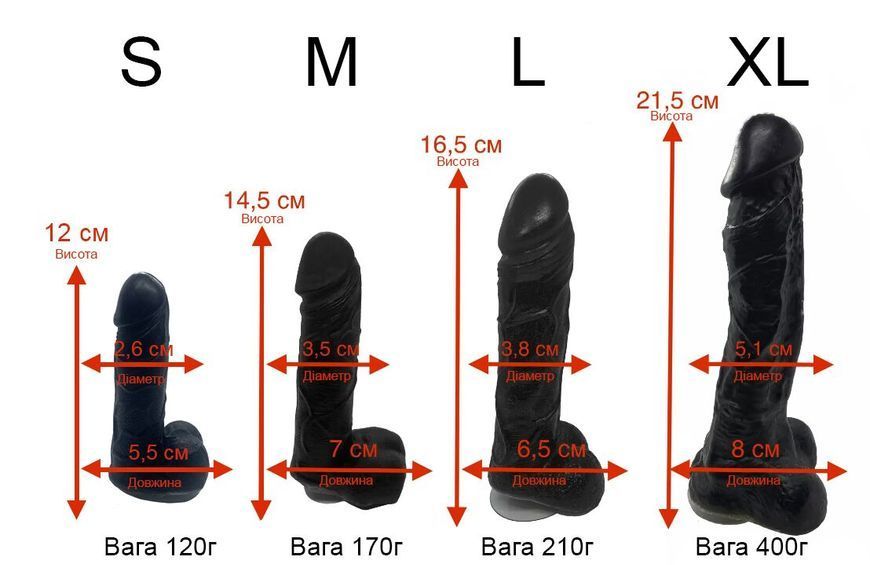 Крафтове мило-член з присоскою Чистий Кайф Black L, натуральне, для подарунка та веселощів SO-SO2630 фото