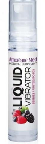 Стимулирующий лубрикант Amoreane Med Liquid Vibrator "Лесная ягода" 10 мл - увлажнение и вибрация B-PS60203 Berries фото