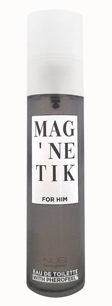 Чоловіча туалетна вода з феромонами Mag'netik for Him 50 мл - деревно-пряний аромат, посилення влечення B-ORI-628778 фото