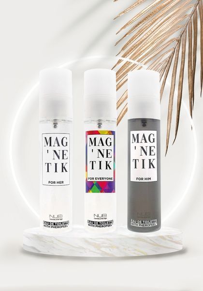 Чоловіча туалетна вода з феромонами Mag'netik for Him 50 мл - деревно-пряний аромат, посилення влечення B-ORI-628778 фото