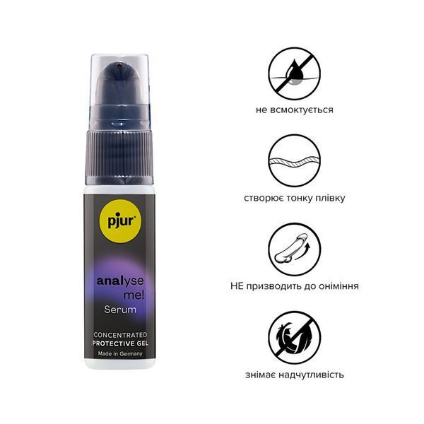 Расслабляющая анальная сыворотка Pjur Analyse Me! Serum 20 мл, без анестетиков, для комфортного анального секса SO-PJ12100 фото