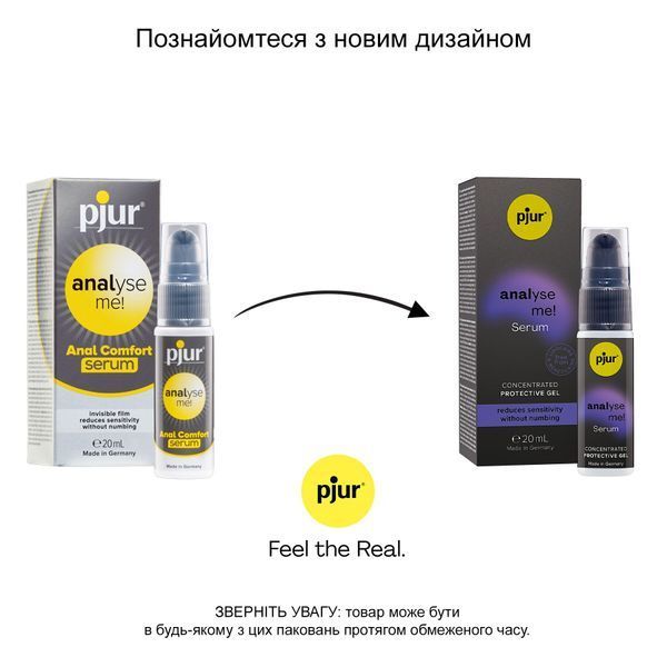 Расслабляющая анальная сыворотка Pjur Analyse Me! Serum 20 мл, без анестетиков, для комфортного анального секса SO-PJ12100 фото