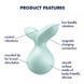 Міні-вибромасажер Satisfyer Viva la Vulva 3 Mint, 12 режимів, водонепроникний, для клітора і масажу ерогенних зон SO-SO7786 фото 7