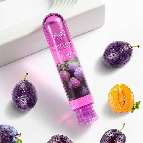 Їстівний лубрикант FRUITS FUN 80 мл - Інтимна змазка з смаком сливи для орального та вагінального сексу MS-X00000123-8 фото