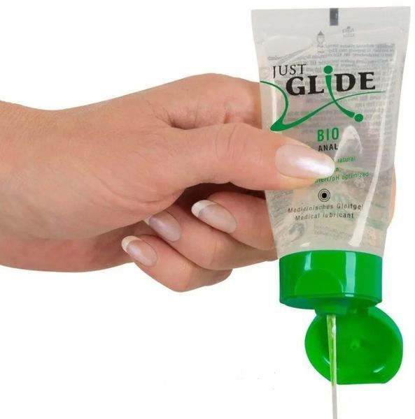 Анальна органічна змазка Just Glide Bio Anal 50 мл - водна, без запаху, 100% веганська B-ORI-624942 фото