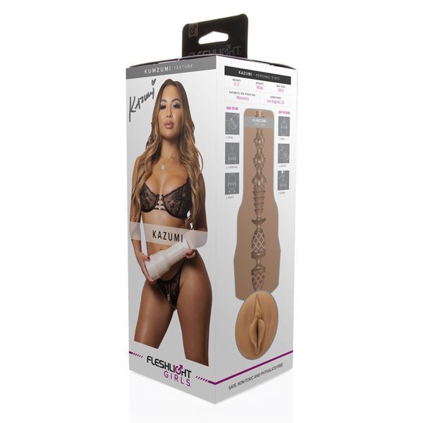 Мастурбатор Fleshlight Girls Kazumi | Сліпок вульви | Текстурований, 25 см SO-SO9593 фото