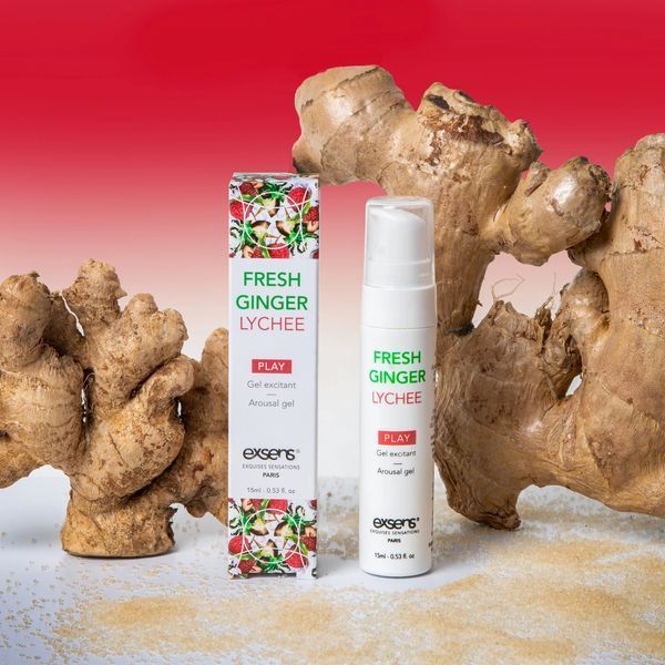 Стимулюючий гель з імбирем та личі Exsens Kissable Fresh 15мл - охолоджуючий ефект, їстівна формула SO-SO2367-R фото