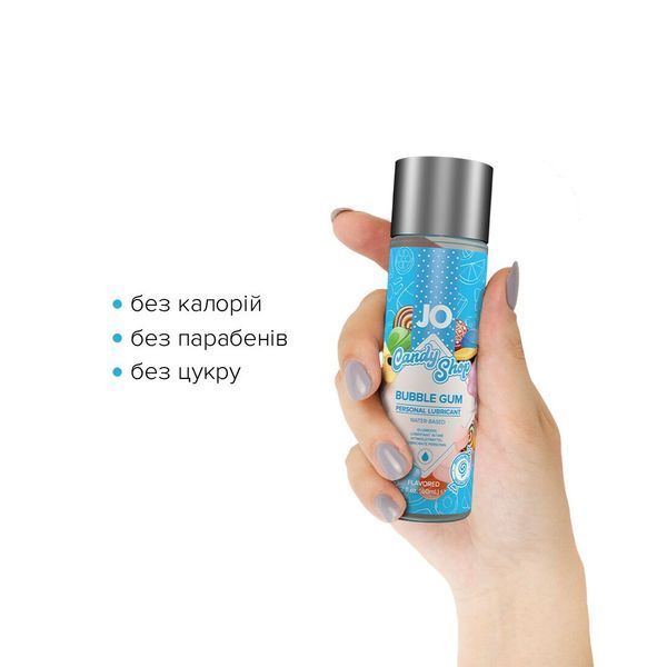 Лубрикант на водной основе JO H2O Candy Shop Bubblegum 60 мл без парабенов и сахара SO-SO2619 фото