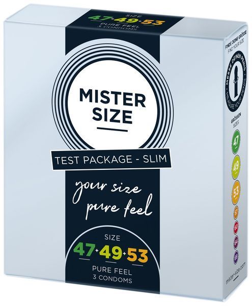 Набір презервативів Mister Size pure feel 3 розміру 0,05 мм - надійний захист і комфортний секс SO-SO8039 фото