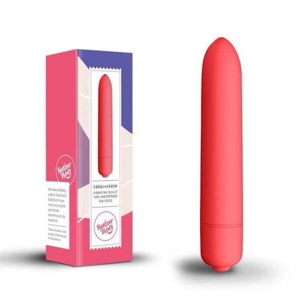 Вібропуля SugarBoo Coral Crush, 10 рівнів інтенсивності, водонепроникна, для інтимної стимуляції SO-SO6627 фото