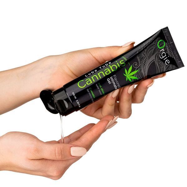 Лубрикант на водній основі Orgie Lube Tube Cannabis 100 мл їстівний з олією коноплі для орального сексу SO-SX1511 фото