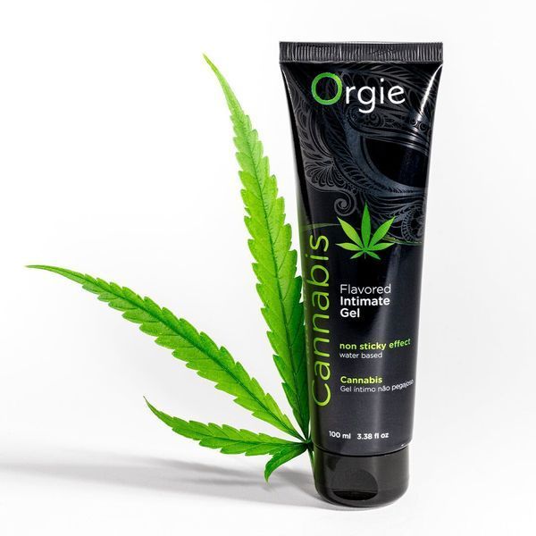 Лубрикант на водній основі Orgie Lube Tube Cannabis 100 мл їстівний з олією коноплі для орального сексу SO-SX1511 фото