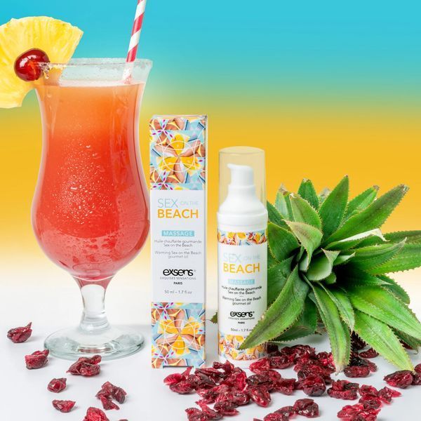 Масло для масажу Exsens Sex on the Beach 50 мл розігріваюче, без цукру, їстівне SO-SO3330 фото