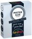 Набір презервативів Mister Size pure feel 53&ndash;57&ndash;60, 3 розміри, 0,05 мм, висока міцність SO-SO8040 фото 1