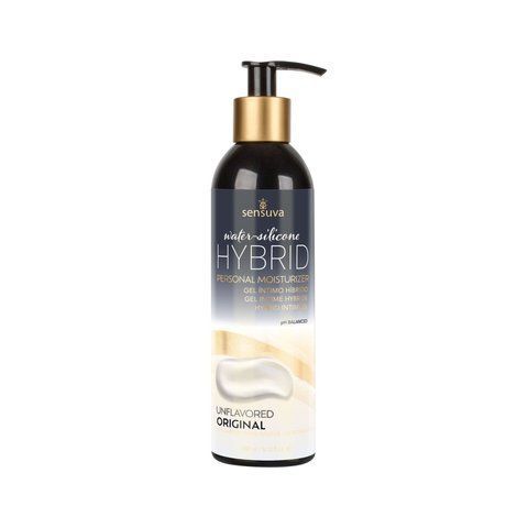 Смазка Sensuva Hybrid Formula 240 мл - водно-силиконовая лубрикант для оральных ласк, без сахара, увлажняющая, нежная текстура SO-SO3249 фото