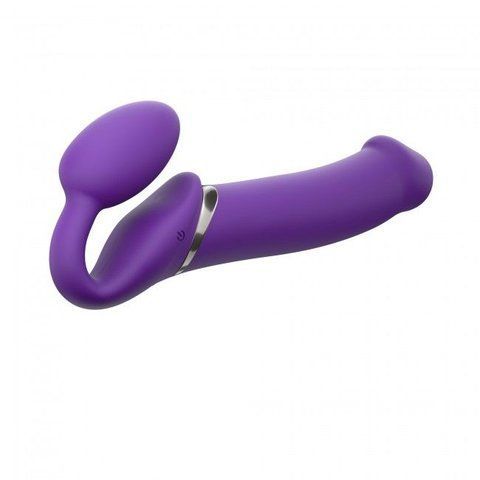 Безремінний страпон з вібрацією Strap-On-Me VIBRATING Violet XL, діам. 4,7 см, пульт ДУ, 3 мотори SO-SO3827 фото
