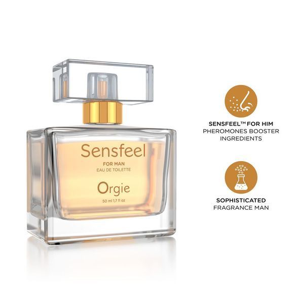 Мужские духи с феромонами Orgie Sensfeel for Man 50 мл - цитрусово-древесный аромат для уверенных мужчин SO-SX1539 фото