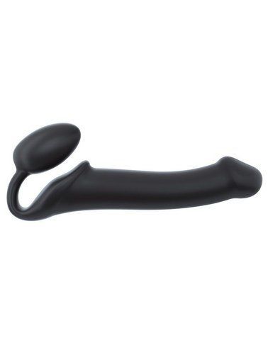 Безремінний страпон Strap-On-Me Black L, силіконовий, діаметр 3,7 см, водостійкий, регульований SO-SO2712 фото