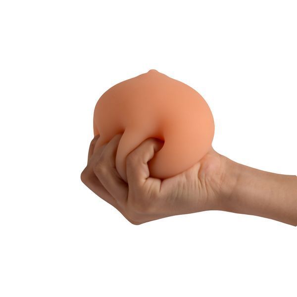 Антистрес грудь Lady Sexy Breast M, тілесний, 90 мм, кібер-шкіра, для зняття стресу B-XS-MA40004 фото