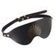 Розкішна маска на очі Zalo Blindfolds Black з натуральної шкіри, регульована, ідеальна для еротичних ігор SO-SO8231 фото 1