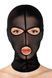 Капюшон для БДСМ Fetish Tentation Closed в еко-шкірі, регульований розмір, дезорієнтація SO-SX1374 фото 1