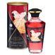 Розігрівальне масло Shunga Aphrodisiac "Ігристе клубничне вино" 100 мл без цукру для ерогенних зон SO-SO2497 фото 1