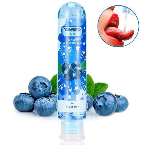 Смачний лубрикант FRUITS FUN 80 мл з смаком чорниці для орального та вагінального сексу MS-X00000123-1 фото