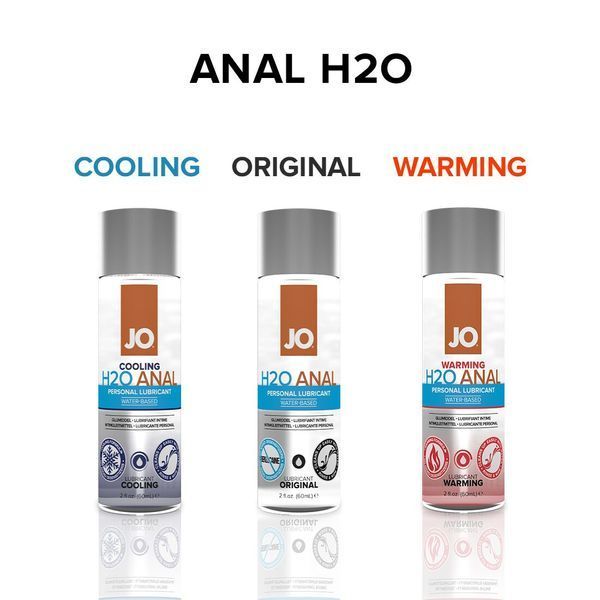 Анальна змазка JO ANAL H2O ORIGINAL 60 мл на водній основі з рослинним гліцерином для комфортного ковзання SO-SO1455 фото