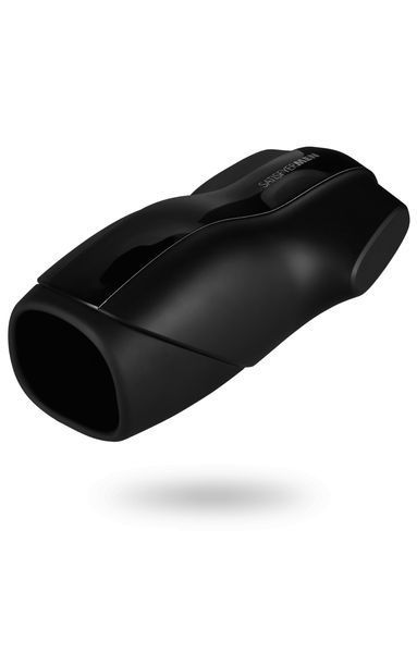 Мастурбатор Satisfyer Men з вібрацією, 14 програм, силікон, чорний B-STF-10050 фото