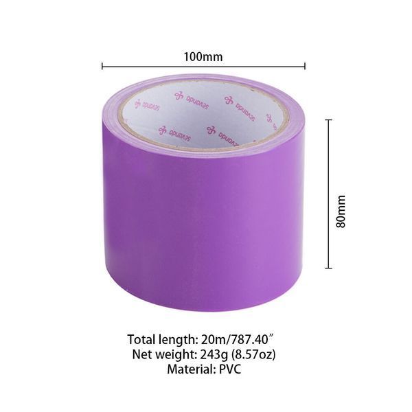 Скотч для бондажу LOCKINK SEVANDA Electrostatic Tape, фіолетовий, 16 м, безпечний для шкіри та волосся SO-SX0892 фото