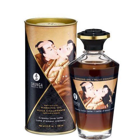 Розігріваюче масло Shunga Aphrodisiac Creamy Love Latte 100 мл без цукру для ерогенних зон SO-SO2500 фото