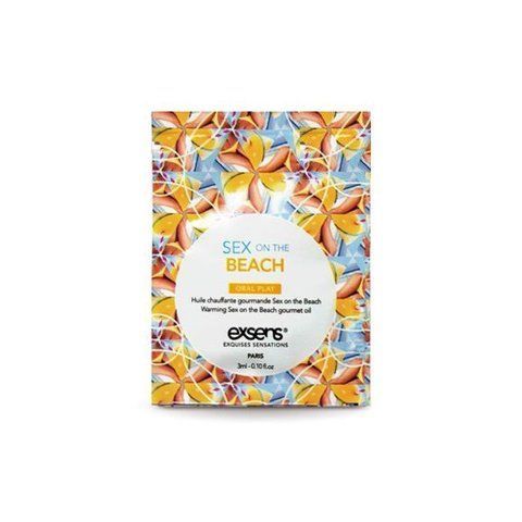 Пробник масажної олії Exsens Sex On The Beach 3мл з зігріваючим ефектом та солодким смаком SO-SO3333-R фото