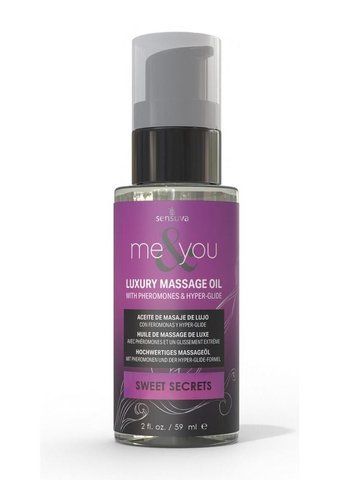 Масажна олія Sensuva Me&You Sweet Secrets з феромонами, 59 мл - Гладкість і зволоження для двох SO-SO9832 фото