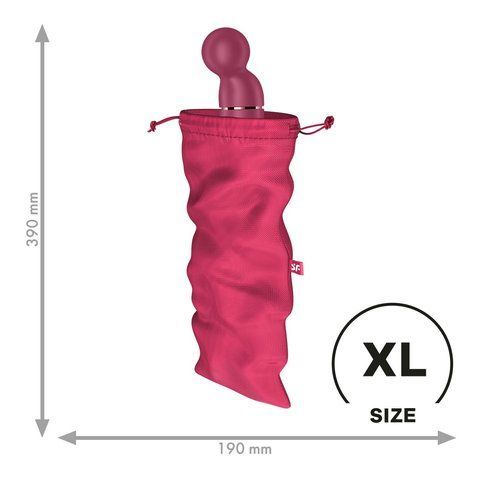 Мішечок для секс-іграшок Satisfyer Treasure Bag XL, рожевий, на шнурку, місткий, не ковзає SO-SX0554 фото