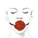 Розкішний кляп у вигляді троянди Zalo - Rose Ball Gag, еко-шкіра, силікон, подвійне використання SO-SO6690 фото 4