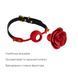 Розкішний кляп у вигляді троянди Zalo - Rose Ball Gag, еко-шкіра, силікон, подвійне використання SO-SO6690 фото 3
