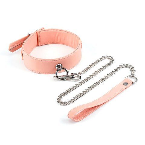 Ошейник з повідцем Liebe Seele для собак Dark Candy Pink, стильний та зручний SO-SX1659 фото
